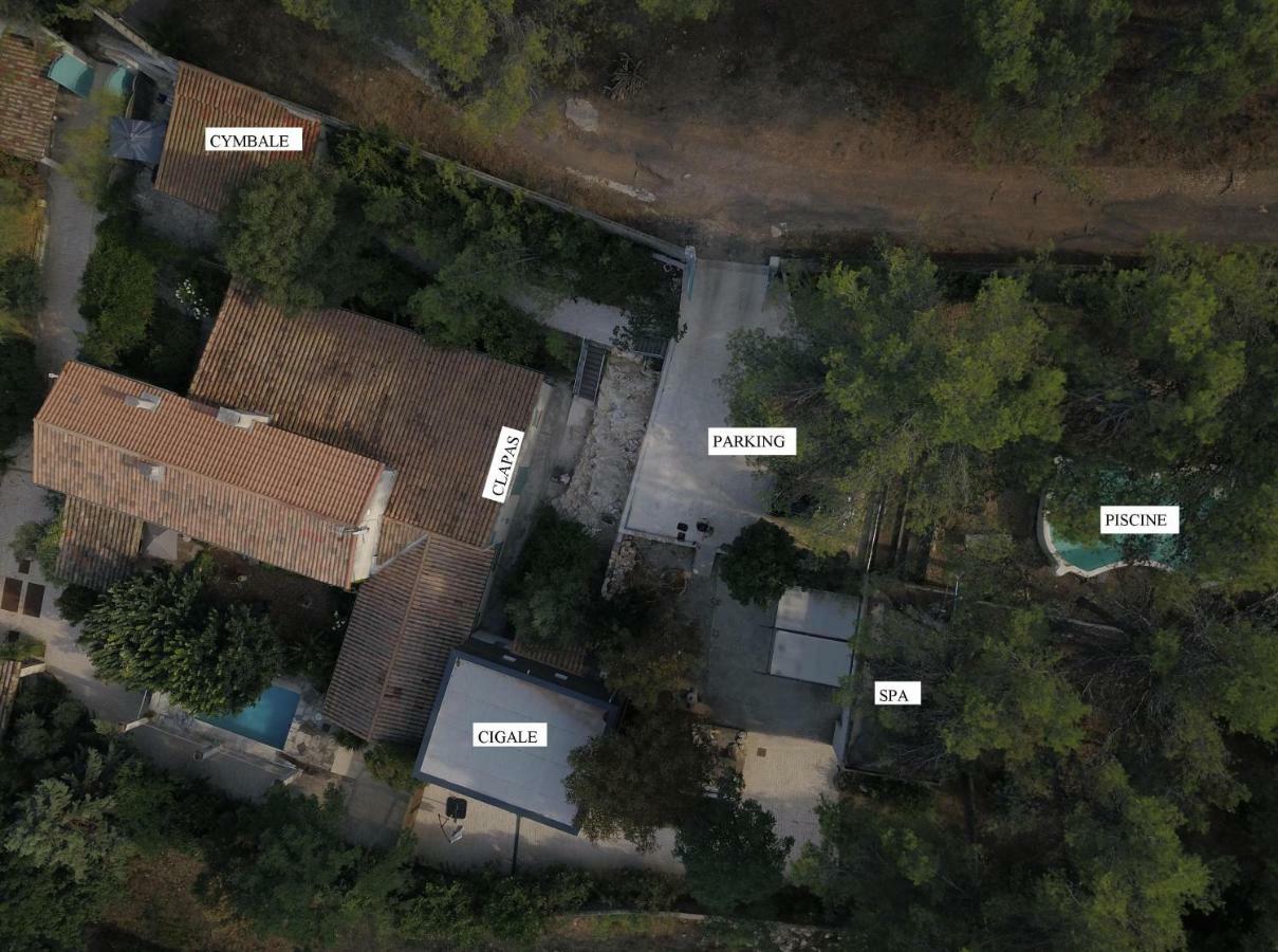 Mas Du Puech Cymbale Villa Assas Buitenkant foto